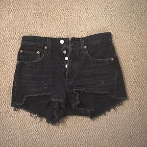Levi’s 501 black shorts